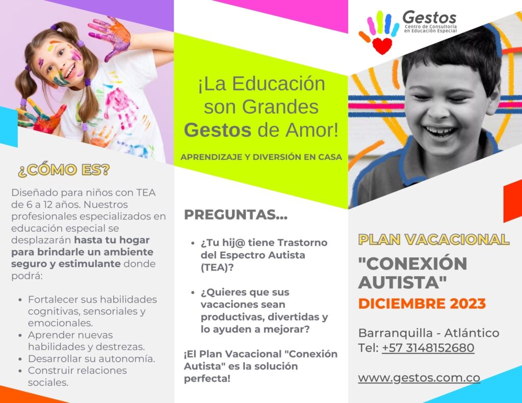 Plan Vacacional "Conexión Autista" (Trastorno del Espectro Autista - TEA)